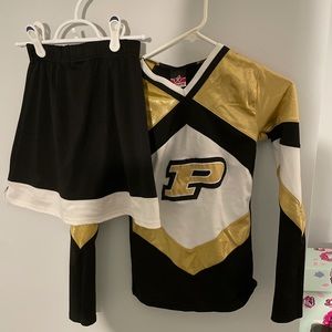 Purdue cheerleading uniform-top and bottom